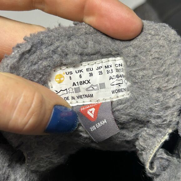 Timberland MT Hayes Women’s Black Leather Waterproof Winter Boots A18KX Size 8 - Picture 6 of 6